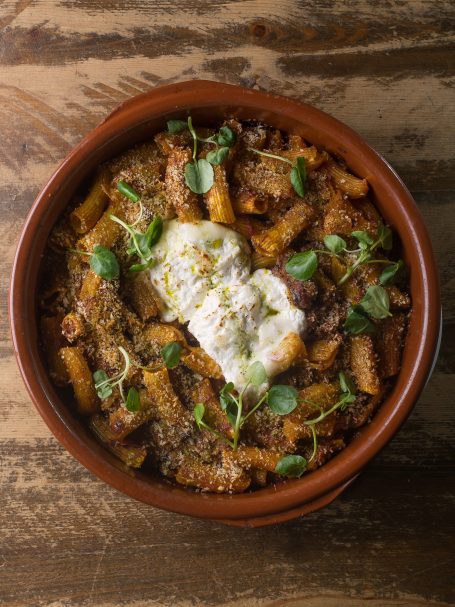 Rigatones al Ragú de ternera 